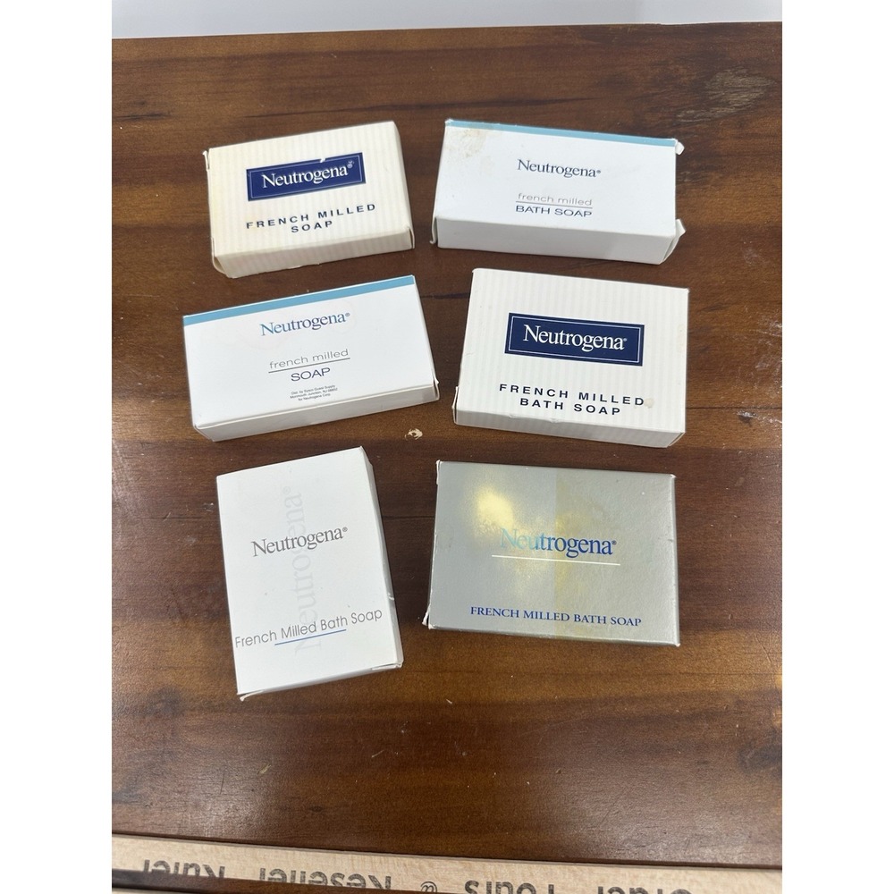 Neutrogena French Milled‎ Travel Size Soap Hilton Hotel 1.25 oz Lot of 6 Vintage